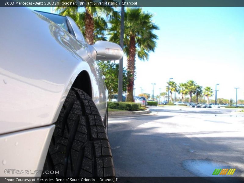 Brilliant Silver Metallic / Charcoal 2003 Mercedes-Benz SLK 320 Roadster