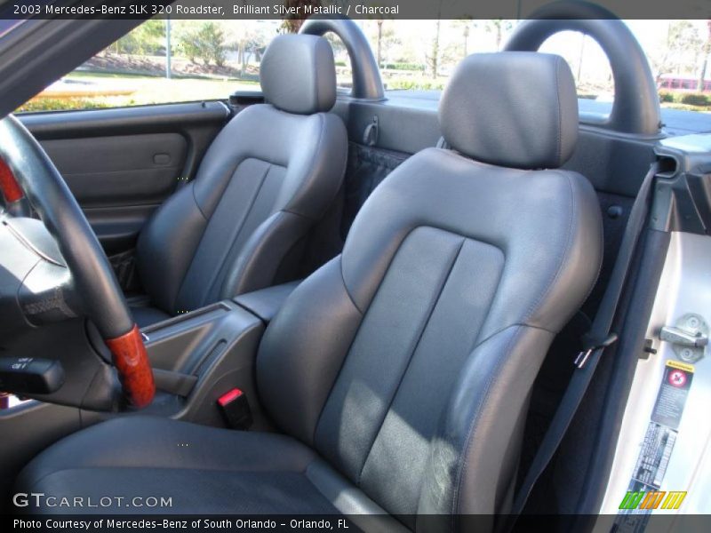 Brilliant Silver Metallic / Charcoal 2003 Mercedes-Benz SLK 320 Roadster