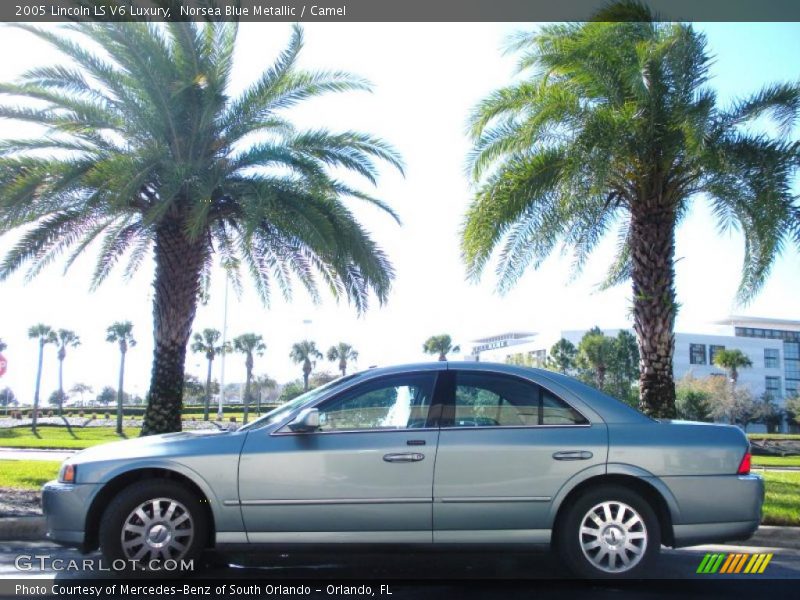 Norsea Blue Metallic / Camel 2005 Lincoln LS V6 Luxury