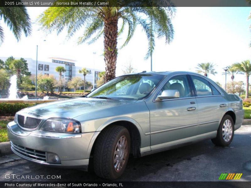 Norsea Blue Metallic / Camel 2005 Lincoln LS V6 Luxury