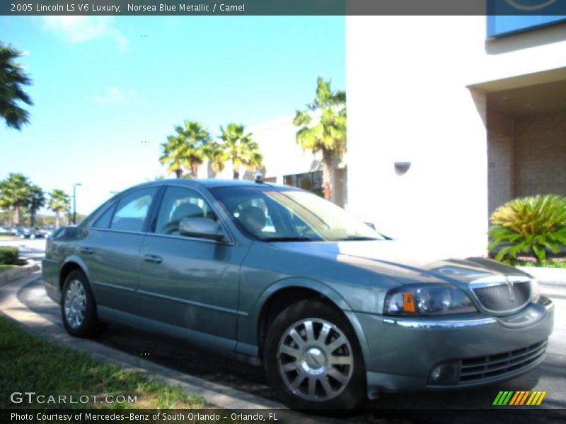 Norsea Blue Metallic / Camel 2005 Lincoln LS V6 Luxury