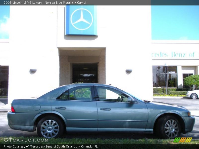 Norsea Blue Metallic / Camel 2005 Lincoln LS V6 Luxury