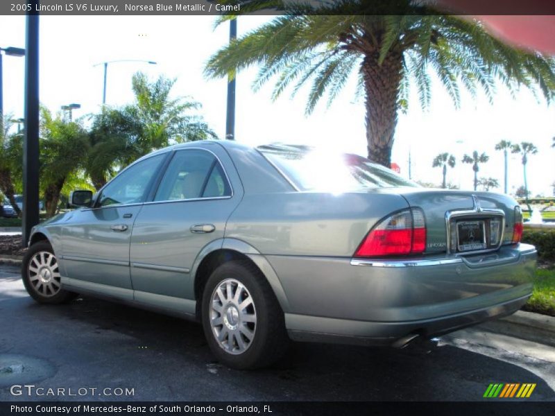 Norsea Blue Metallic / Camel 2005 Lincoln LS V6 Luxury