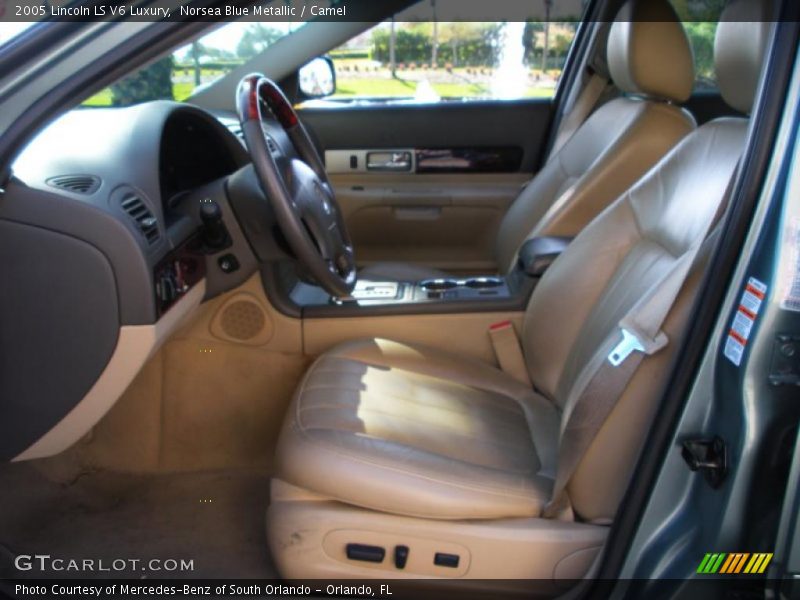 Norsea Blue Metallic / Camel 2005 Lincoln LS V6 Luxury