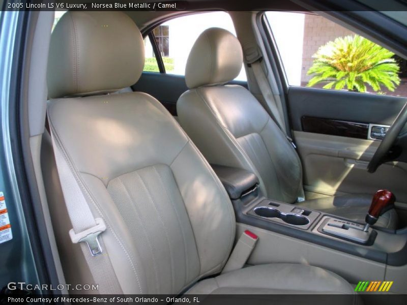 Norsea Blue Metallic / Camel 2005 Lincoln LS V6 Luxury