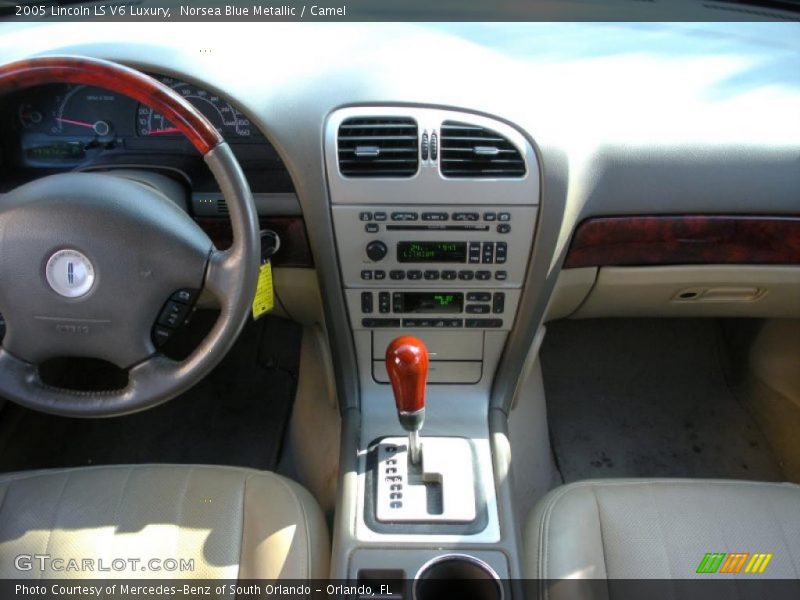 Norsea Blue Metallic / Camel 2005 Lincoln LS V6 Luxury