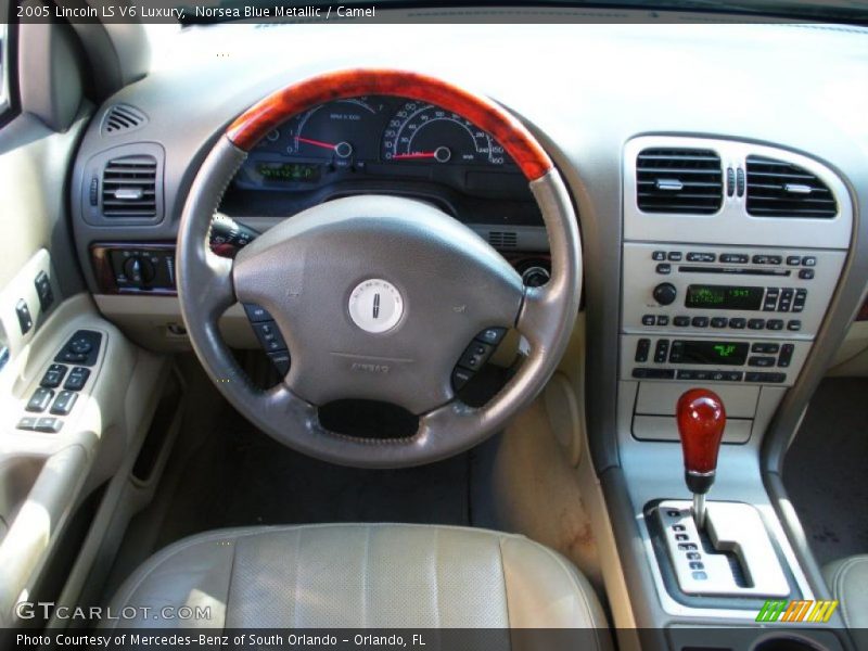Norsea Blue Metallic / Camel 2005 Lincoln LS V6 Luxury