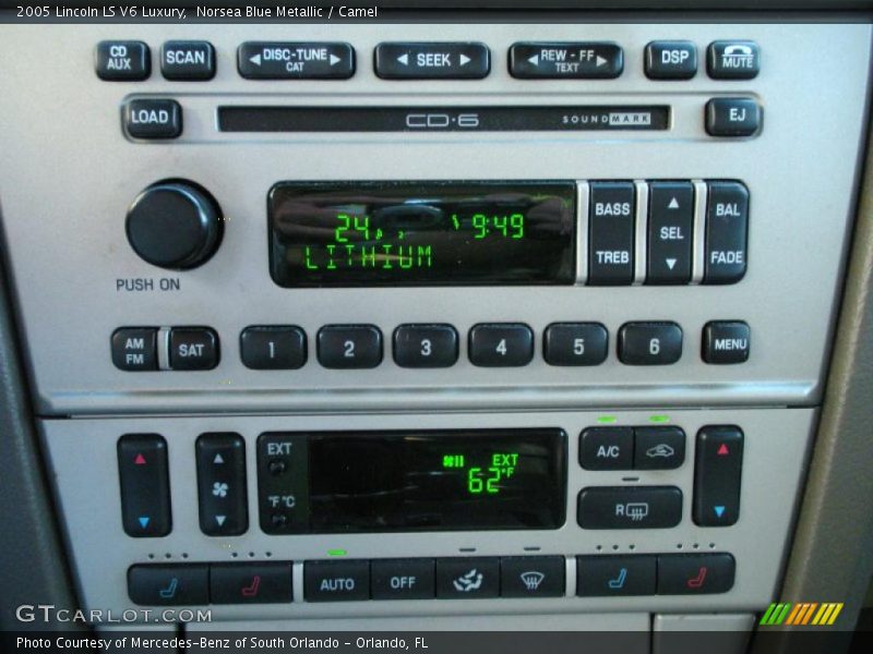 Norsea Blue Metallic / Camel 2005 Lincoln LS V6 Luxury