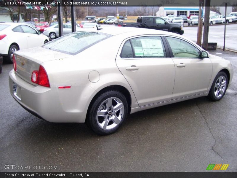 Gold Mist Metallic / Cocoa/Cashmere 2010 Chevrolet Malibu LT Sedan