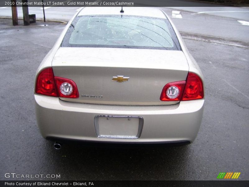 Gold Mist Metallic / Cocoa/Cashmere 2010 Chevrolet Malibu LT Sedan