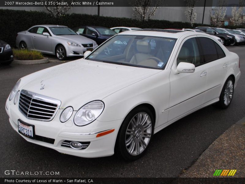 Arctic White / Cashmere 2007 Mercedes-Benz E 350 Sedan