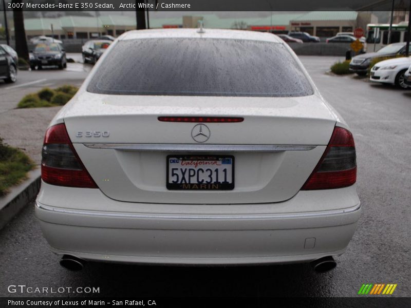 Arctic White / Cashmere 2007 Mercedes-Benz E 350 Sedan