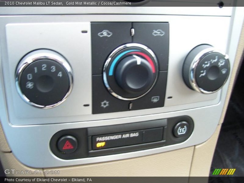 Gold Mist Metallic / Cocoa/Cashmere 2010 Chevrolet Malibu LT Sedan