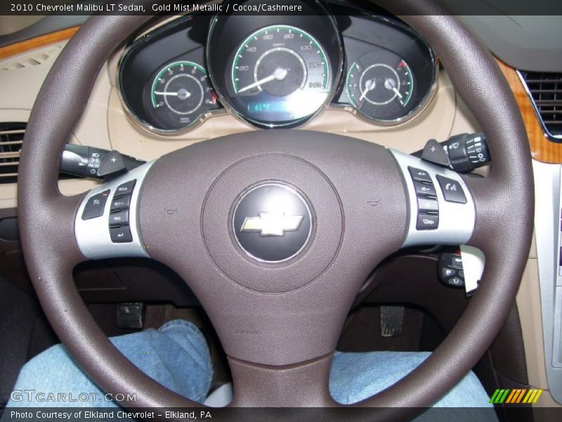 Gold Mist Metallic / Cocoa/Cashmere 2010 Chevrolet Malibu LT Sedan