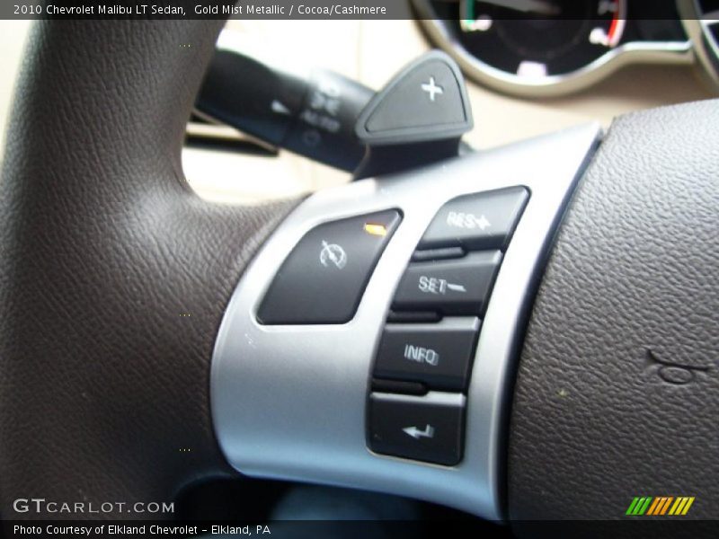 Gold Mist Metallic / Cocoa/Cashmere 2010 Chevrolet Malibu LT Sedan