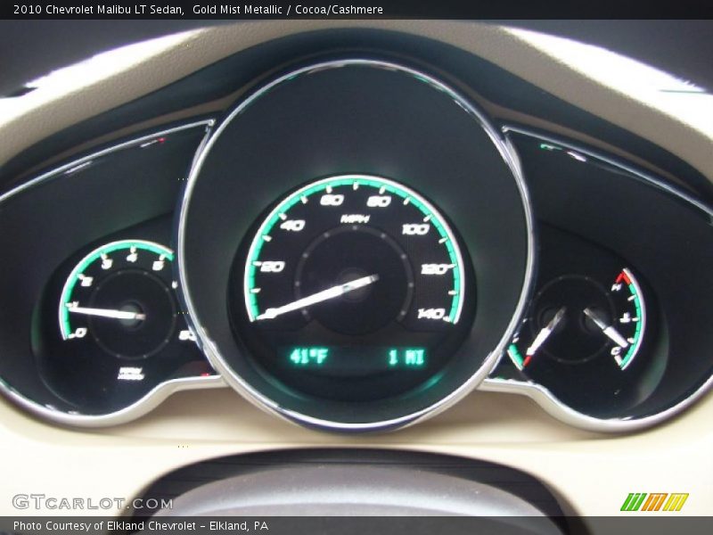 Gold Mist Metallic / Cocoa/Cashmere 2010 Chevrolet Malibu LT Sedan
