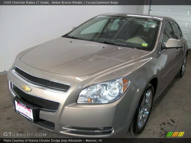 Amber Bronze Metallic / Cocoa/Cashmere Beige 2008 Chevrolet Malibu LT Sedan