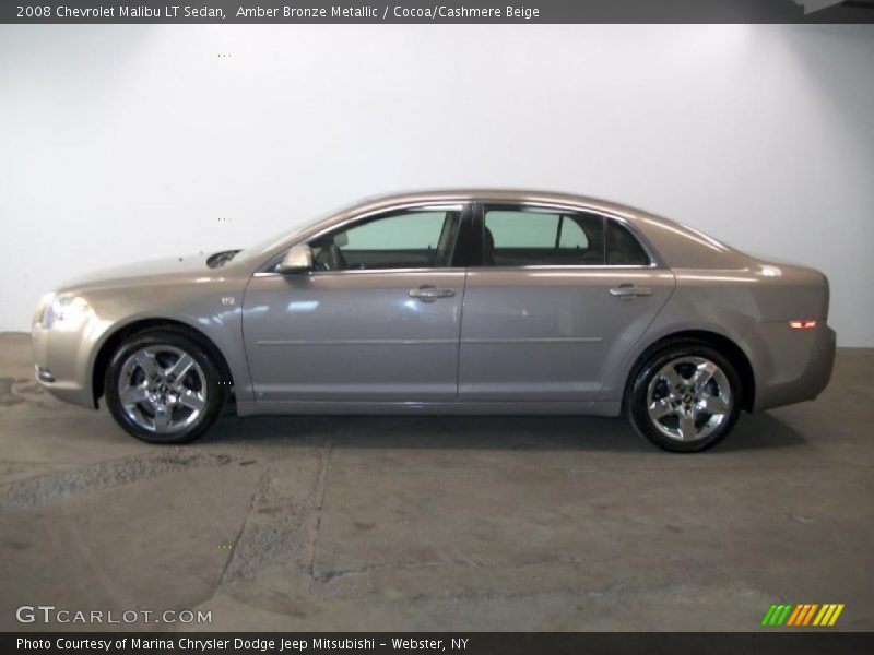 Amber Bronze Metallic / Cocoa/Cashmere Beige 2008 Chevrolet Malibu LT Sedan
