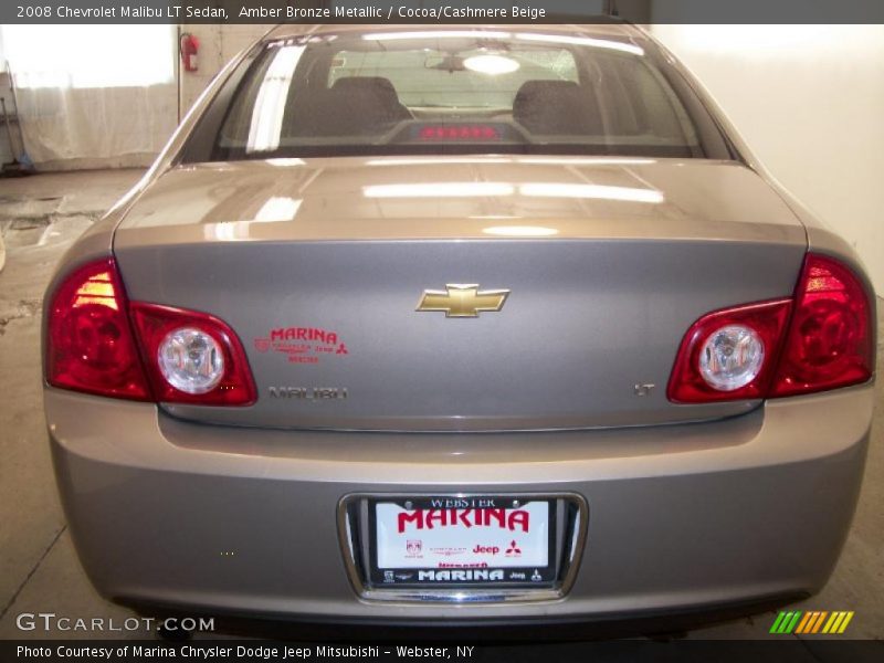 Amber Bronze Metallic / Cocoa/Cashmere Beige 2008 Chevrolet Malibu LT Sedan