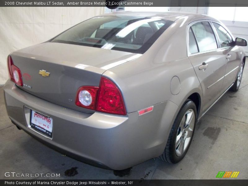 Amber Bronze Metallic / Cocoa/Cashmere Beige 2008 Chevrolet Malibu LT Sedan