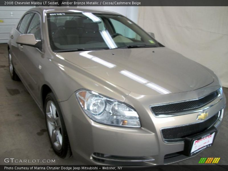 Amber Bronze Metallic / Cocoa/Cashmere Beige 2008 Chevrolet Malibu LT Sedan