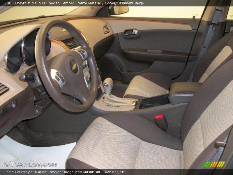 Amber Bronze Metallic / Cocoa/Cashmere Beige 2008 Chevrolet Malibu LT Sedan
