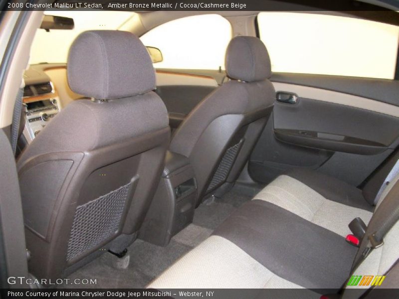 Amber Bronze Metallic / Cocoa/Cashmere Beige 2008 Chevrolet Malibu LT Sedan