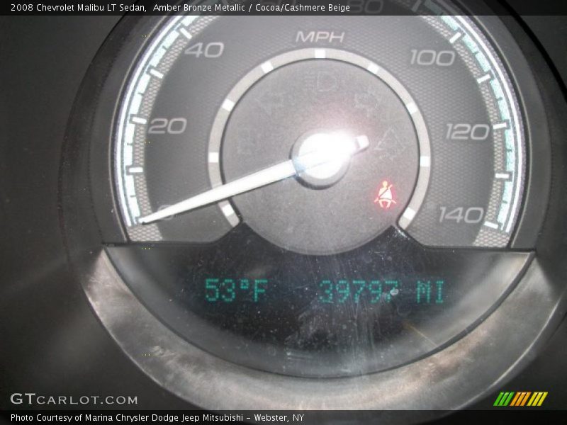 Amber Bronze Metallic / Cocoa/Cashmere Beige 2008 Chevrolet Malibu LT Sedan