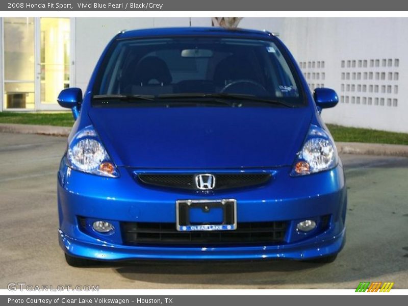 Vivid Blue Pearl / Black/Grey 2008 Honda Fit Sport