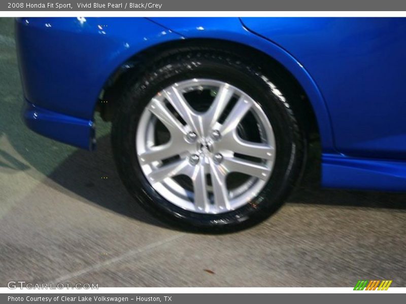 Vivid Blue Pearl / Black/Grey 2008 Honda Fit Sport