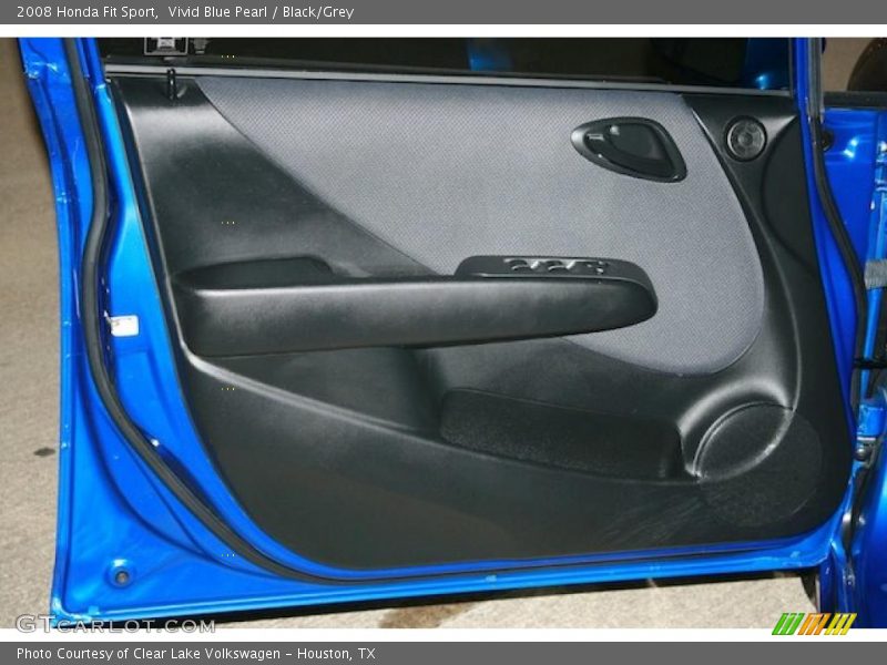 Vivid Blue Pearl / Black/Grey 2008 Honda Fit Sport