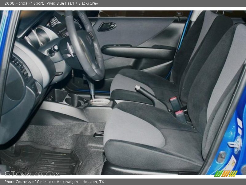 Vivid Blue Pearl / Black/Grey 2008 Honda Fit Sport