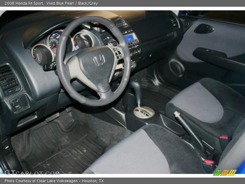 Vivid Blue Pearl / Black/Grey 2008 Honda Fit Sport