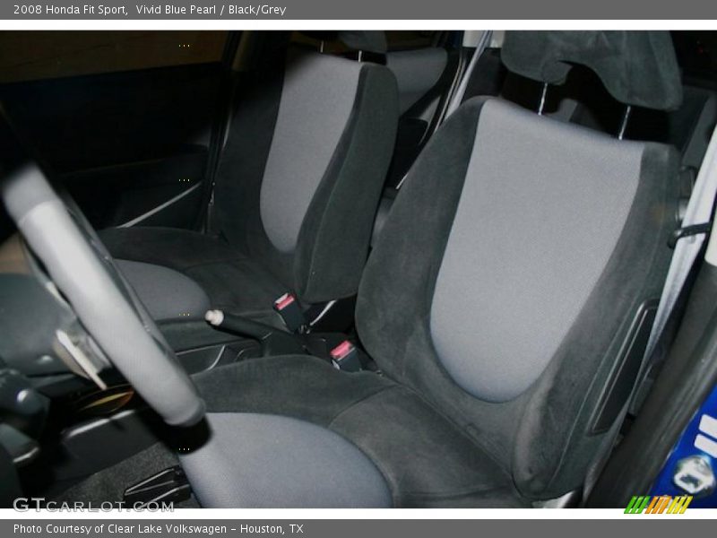 Vivid Blue Pearl / Black/Grey 2008 Honda Fit Sport