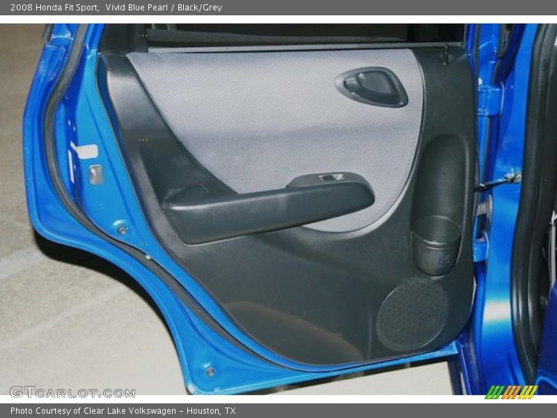 Vivid Blue Pearl / Black/Grey 2008 Honda Fit Sport