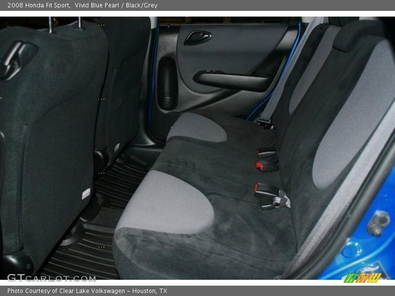 Vivid Blue Pearl / Black/Grey 2008 Honda Fit Sport