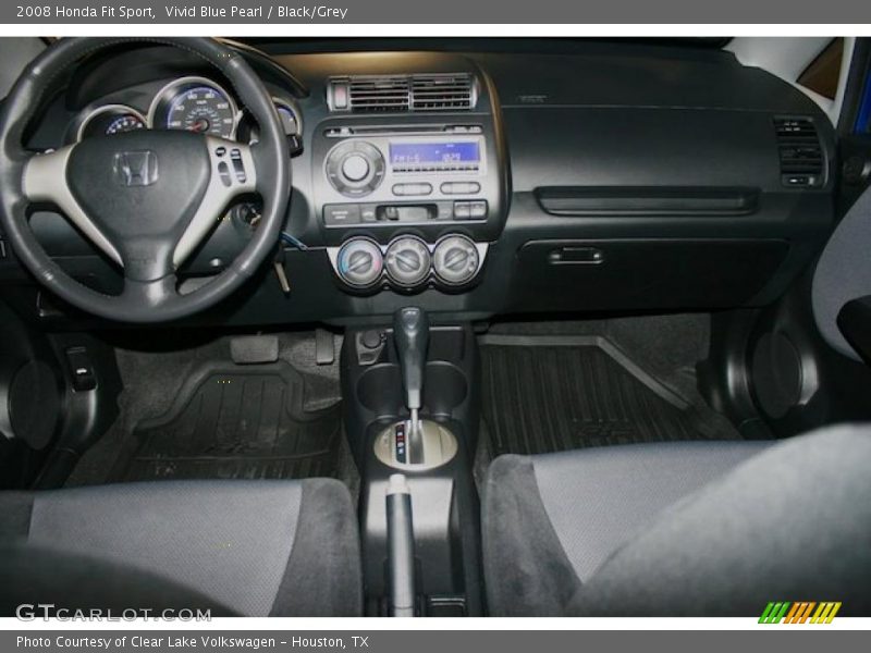 Vivid Blue Pearl / Black/Grey 2008 Honda Fit Sport