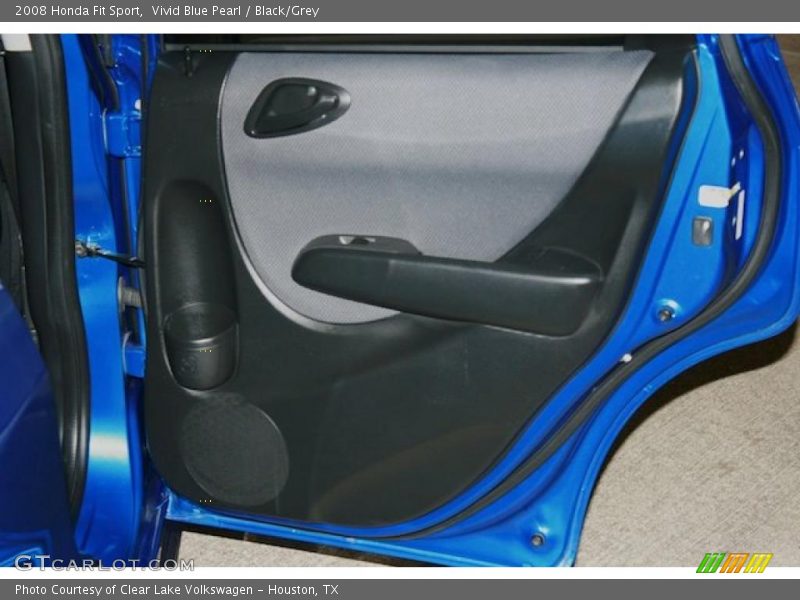 Vivid Blue Pearl / Black/Grey 2008 Honda Fit Sport