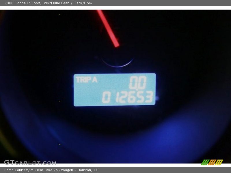 Vivid Blue Pearl / Black/Grey 2008 Honda Fit Sport