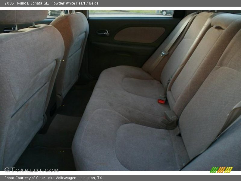 Powder White Pearl / Beige 2005 Hyundai Sonata GL