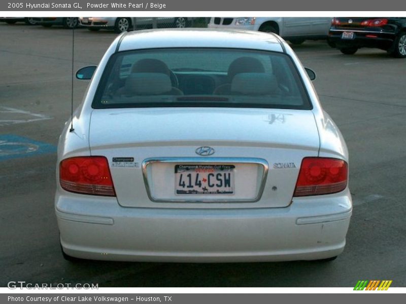 Powder White Pearl / Beige 2005 Hyundai Sonata GL