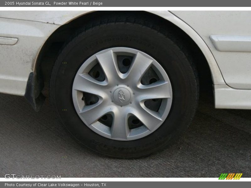 Powder White Pearl / Beige 2005 Hyundai Sonata GL