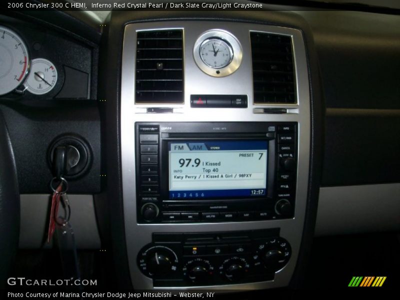 Inferno Red Crystal Pearl / Dark Slate Gray/Light Graystone 2006 Chrysler 300 C HEMI