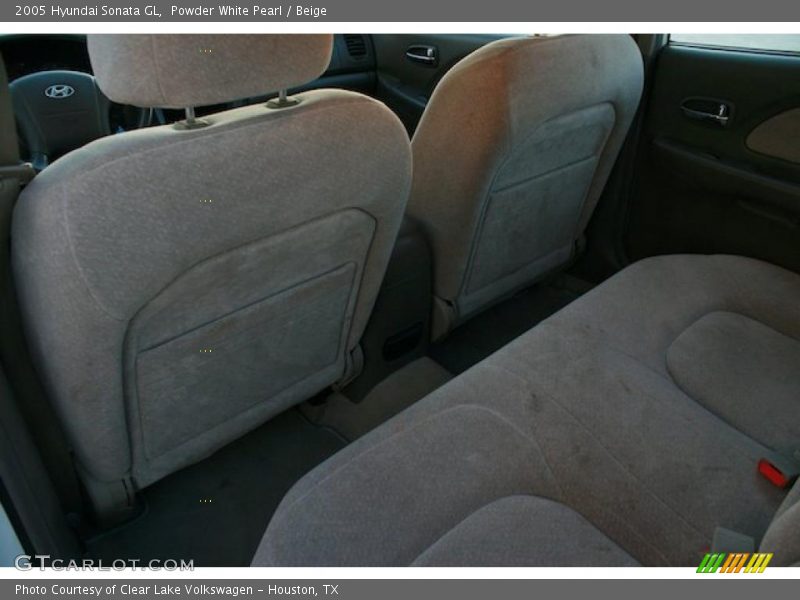 Powder White Pearl / Beige 2005 Hyundai Sonata GL
