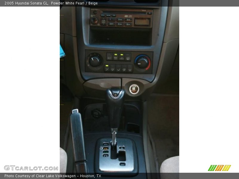 Powder White Pearl / Beige 2005 Hyundai Sonata GL