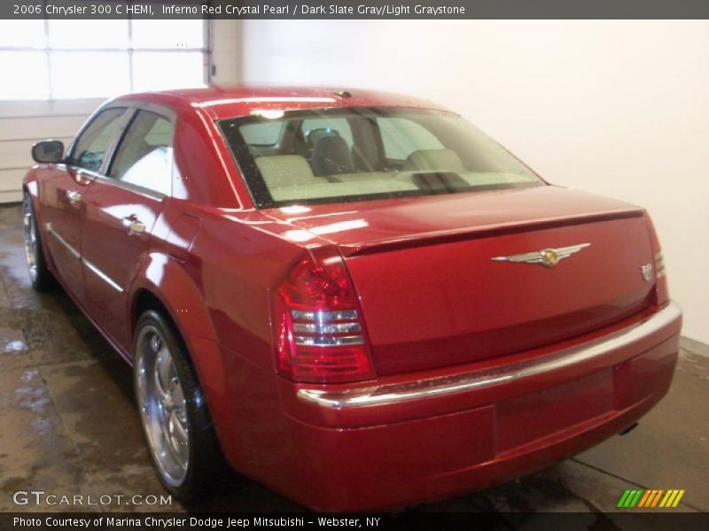 Inferno Red Crystal Pearl / Dark Slate Gray/Light Graystone 2006 Chrysler 300 C HEMI