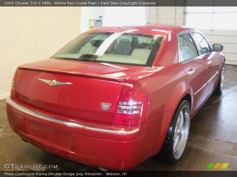 Inferno Red Crystal Pearl / Dark Slate Gray/Light Graystone 2006 Chrysler 300 C HEMI