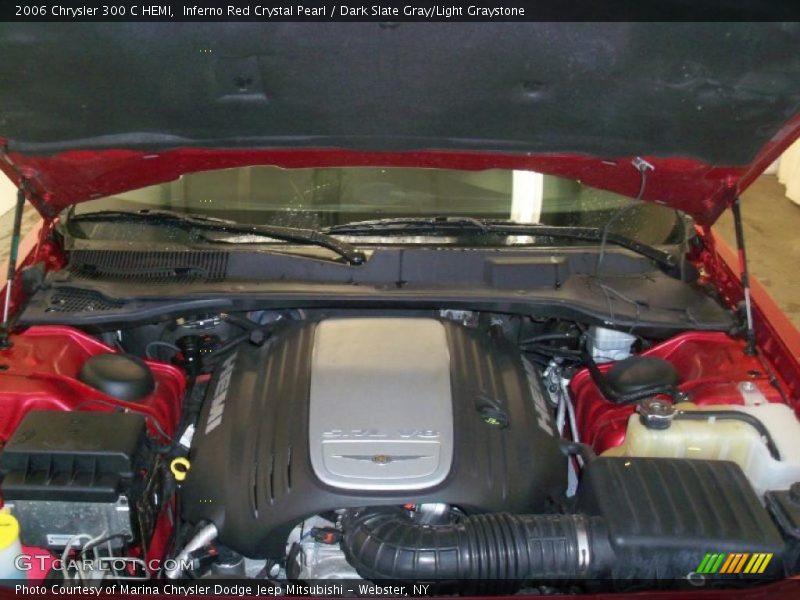 Inferno Red Crystal Pearl / Dark Slate Gray/Light Graystone 2006 Chrysler 300 C HEMI