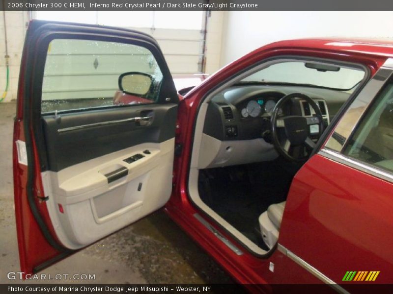 Inferno Red Crystal Pearl / Dark Slate Gray/Light Graystone 2006 Chrysler 300 C HEMI