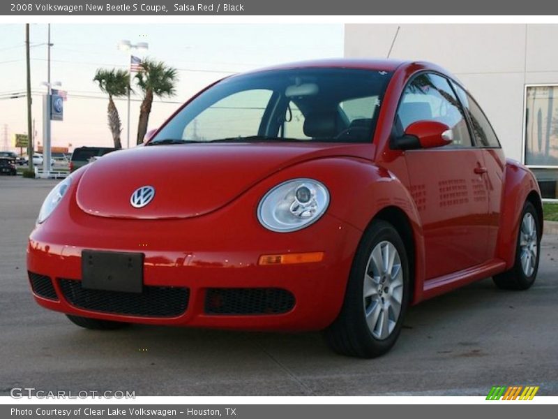 Salsa Red / Black 2008 Volkswagen New Beetle S Coupe